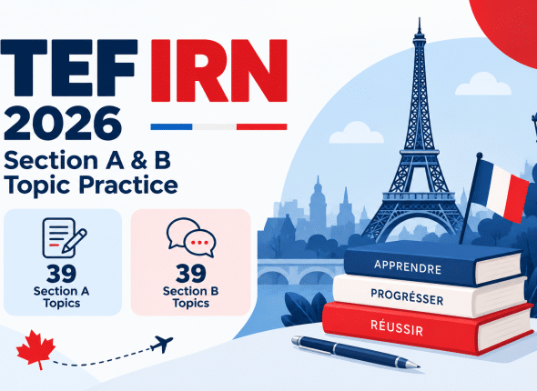 TEF IRN Speaking Topics 2026